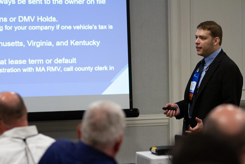 Aaron at a Conference